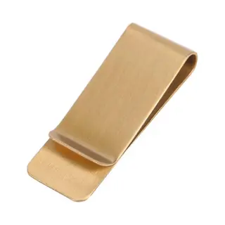 Fako Bijoux® - Geldclip - Moneyclip - Rvs - 52x20mm - Goudkleurig