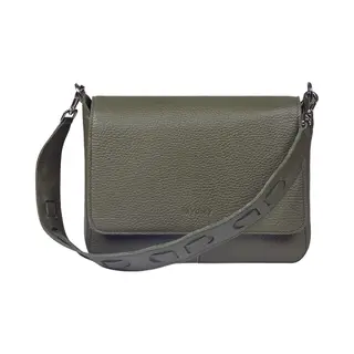 Myomy Kleine Crossbodytas / Schoudertas Dames - Leer - Lima - Donker Groen