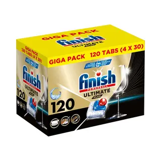 Finish Ultimate Plus All In One Regular Vaatwastabletten - 120 Capsules