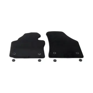 Cargoods Automatten Op Maat - Zwart Velours - Geschikt Voor Vw Caddy 2003-2020 - 2-Delig