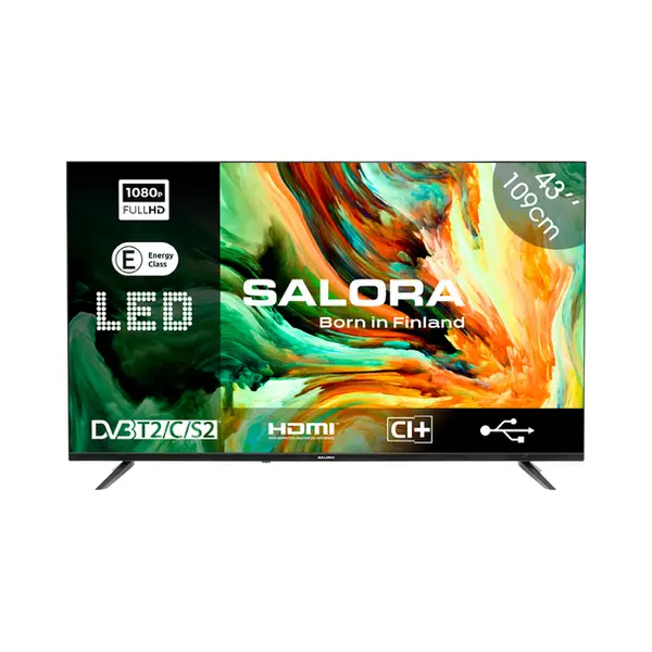Salora LEDTV43 tv 109,2 cm (43") Full Hd Zwart 230 cd/m² thumbnail