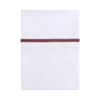 Baby's Only Wieglaken Gebreide Bies - Stone Red/Wit - 80x100 Cm - 100% Egyptisch Katoen