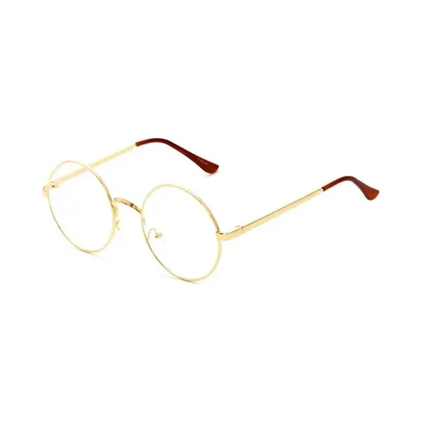 Fashion Favorite Retro Round Bril | Rond Goud | Bril Zonder Sterkte | 50 Mm thumbnail