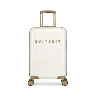 Suitsuit Handgepäck Koffer Mit 4 Rollen 55 X 35 X 20 Cm - Hartschalen Kabinentrolley Mit Tsa-Schloss - Fusion White Sawn