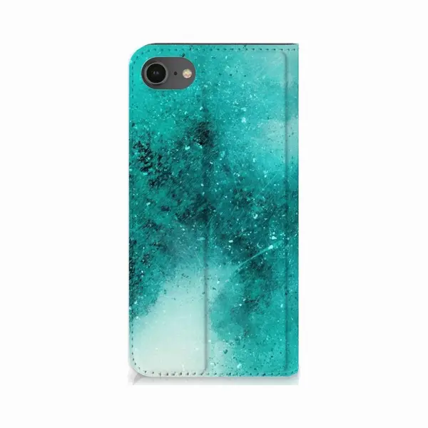 B2Ctelecom Bookcase IPhone 7 | 8 | Se (2020) | Se (2022) Painting Blue thumbnail