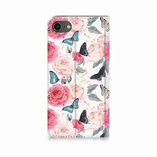 B2Ctelecom IPhone 7 | 8 | Se (2020) | Se (2022) Smart Cover Butterfly Roses