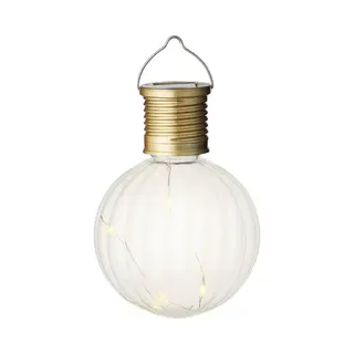 Lumineo Led Solar 8er Set Kugeln Leuchtende Solarkugeln Bunt O. Klar Gartendekoration Ca. 7, 5 Cm Durchmesser (klar)