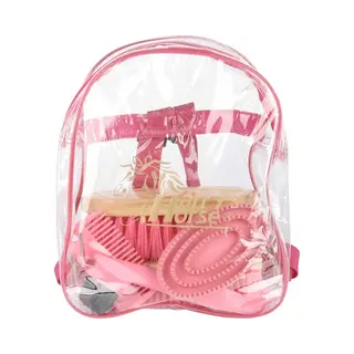 RelaxPets - Harry's Horse - Poetstas Met Borstels - Grooming Kit - Rugtas - Roze - 6 Delig