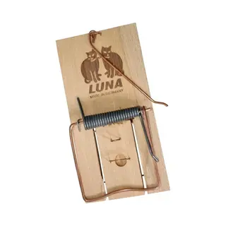 Luna Hendrik Jan Muizenval / Muizenklem - 6x Stuks - Hout - 10 Cm