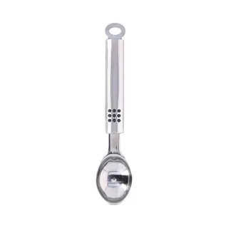 IJslepel / Ijsschep Van Rvs - 21 Cm - Schepijs Lepel - Bolletjes Lepel - Keukengerei - Keuken Accessoires