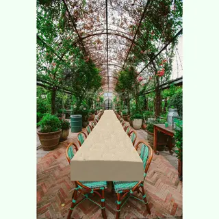 Haza Tafellaken/tafelkleed Rol Papier - 800 X 120 Cm - Beige - Lange Tafels - Damast Papier