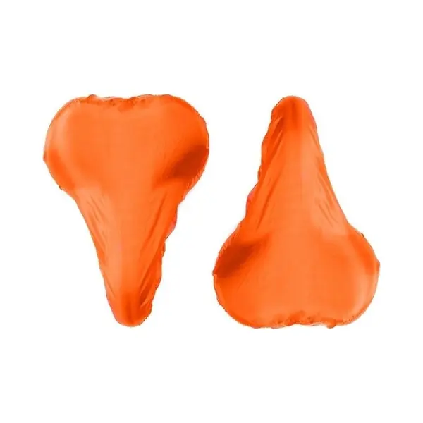 Fiets Zadelhoes Waterdicht - 2x - Oranje - Voordelige Zadelhoezen Voor De Fiets/brommer - Pvc thumbnail