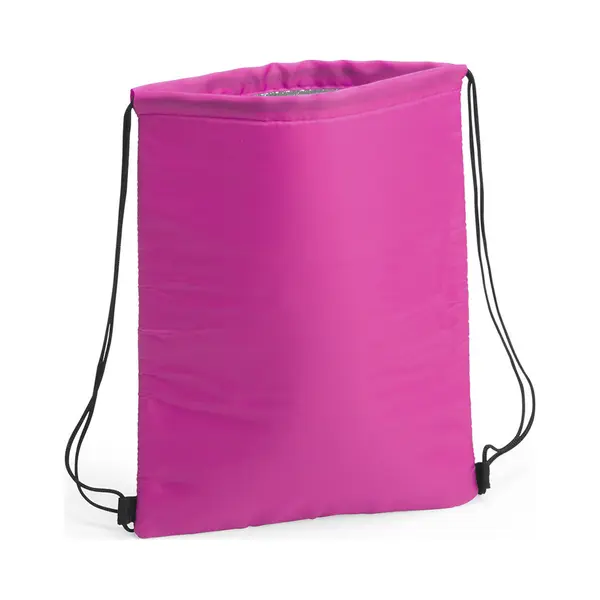 Koeltasje Rugzak Met Draagkoord - Roze - 32 X 42 Cm - Drankjes/lunch Rugtas - Polyester/aluminium thumbnail