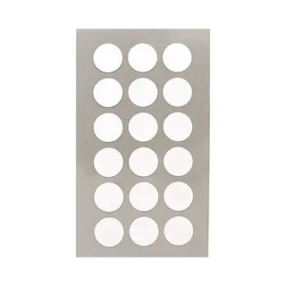 Hobby Stickers - 216x Stuks - D15 Mm - Witte Ronde Stickers - Kantoor Stickers - Scrapbook - Knutselmateriaal