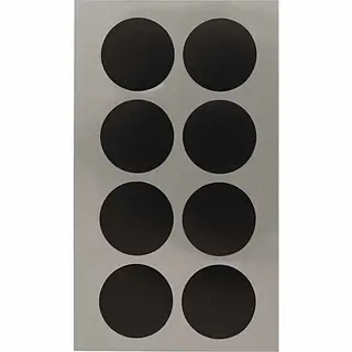 Zwarte Ronde Stickers - 32 Stuks - Voor Kantoor, Scrapbook En Knutselmateriaal