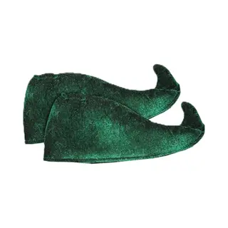 Kerstelf Schoencovers/overtrekken Groen Voor Volwassenen - Kerst Elfen Accessoires