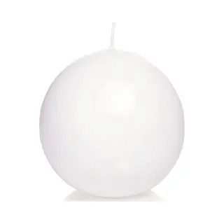 Trend Candles Bolkaars Glad - Wit - 7 Cm - 16 Branduren - Ronde Kaarsen