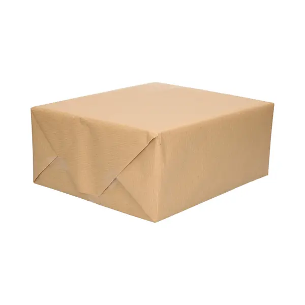 2x Decoris Inpakpapier / Cadeaupapier - Gerecycled Kraft Papier- Bruin - 200 X 70 Cm - Hobby Kraftpapier thumbnail