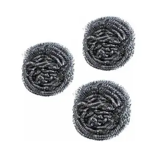 6x Pannensponsjes / Rvs Schuursponsjes - Zilversponsjes - Schoonmaakspons Voor Pannen En Bakplaten