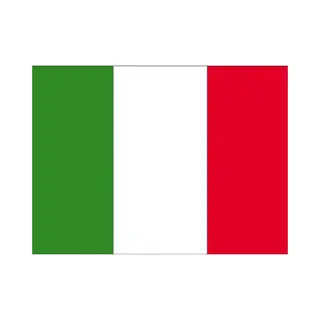 Bellatio Decorations Vlag Van Italie Stickers - 20x - 7.5 X 10 Cm - Binnen/buiten - Voor Supporters