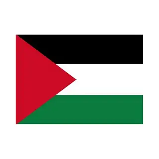Bellatio Decorations Vlag Van Palestina Stickers - 10x - 7.5 X 10 Cm - Binnen/buiten - Voor Supporters