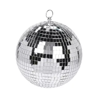 Bellatio Decorations 1x Grote Zilveren Disco Kerstballen Discoballen/discobollen Glas/foam 15 Cm - Discoballen Kerstballen - Kerstversiering