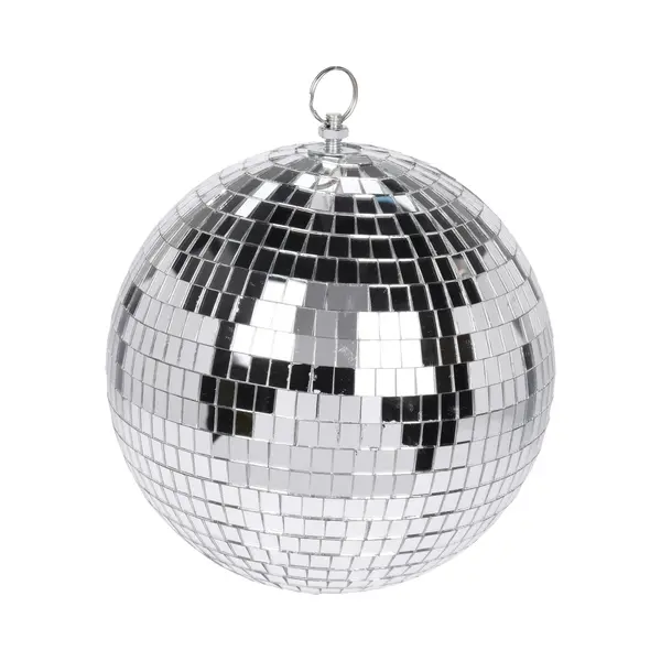 Bellatio Decorations 1x Grote Zilveren Disco Kerstballen Discoballen/discobollen Glas/foam 15 Cm - Discoballen Kerstballen - Kerstversiering thumbnail