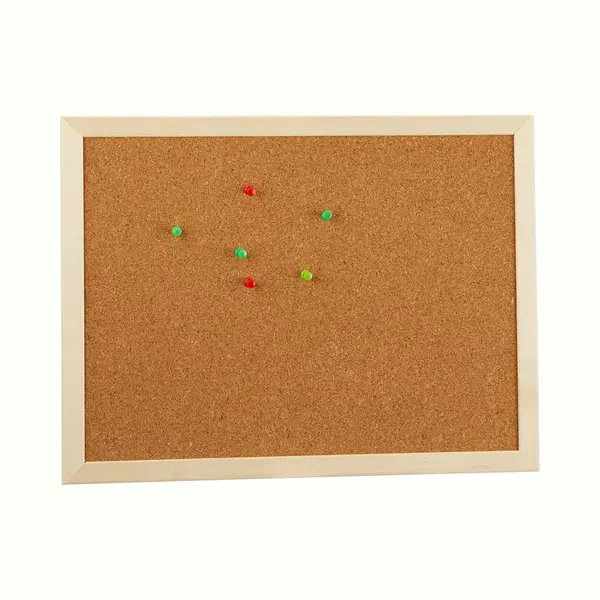 Cepewa Prikbord/memobord - Naturel Kurk - 40 X 30 Cm - Houten Rand - Kantoor - Thuis thumbnail