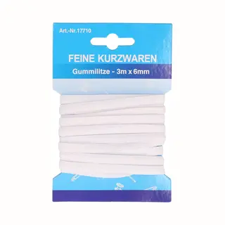 Rayher hobby materialen Hobby Lint Wit 6 Mm X 3 Meter - Hobby/knutsel Materiaal