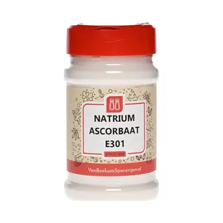 Van Beekum Specerijen - Natrium Ascorbaat (vitamine C Poeder) E301 - Strooibus 250 Gram