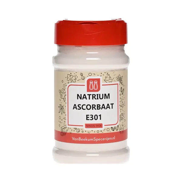 Van Beekum Specerijen - Natrium Ascorbaat (vitamine C Poeder) E301 - Strooibus 250 Gram thumbnail