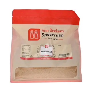Van Beekum Specerijen - Rietsuiker - 2 Kg (hersluitbare Stazak)