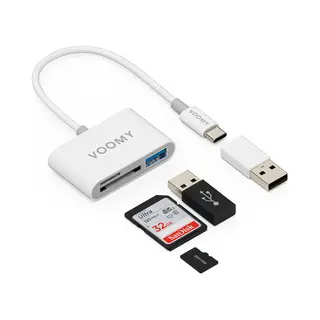 Voomy Connect H2 - 3 in 1 Sd kaartlezer
