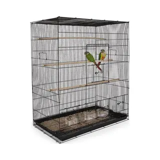 Keddoc Vogelkooi Budgie Home - Vogelverblijven - 79x46x91 Cm Zwart