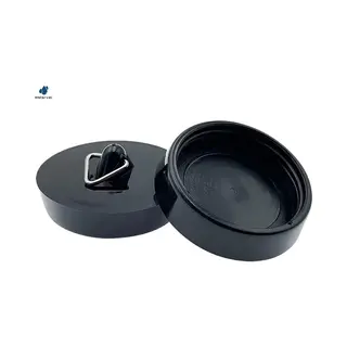 Waterval Gootsteenstoppers Pvc Zwart - Afvoerstop Wasbakstop - 41mm Tot 36mm - 2 Stuks