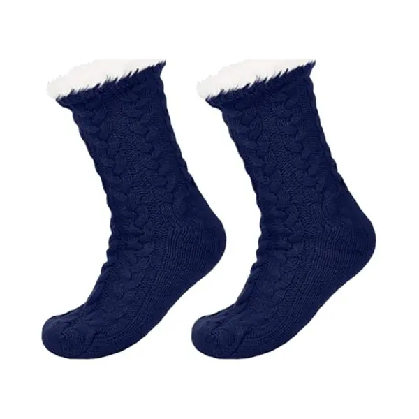 Jaxy Huissokken - Huissokken Dames En Heren - Verwarmde Sokken - Anti Slip Sokken - Fleece Sokken - Dikke Sokken - Fluffy Sokken - Slofsokken - Warme thumbnail