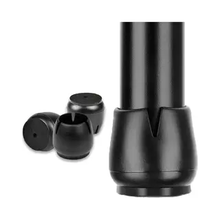 Stoelpoot Doppen - 17-21mm - AntiKras Vilt - Beschermers - 24 Stuks - Rond - Zwart