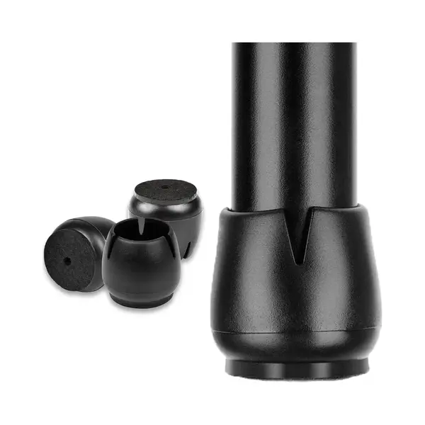Stoelpoot Doppen - 17-21mm - AntiKras Vilt - Beschermers - 24 Stuks - Rond - Zwart thumbnail