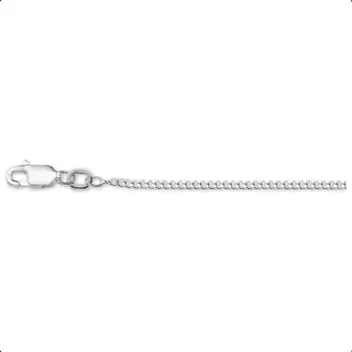 Yo&No - Ketting Dames - Gourmet - 1, 8 Mm - 50cm - Sieraden Vrouw - Zilver 925 - Gerhodineerd