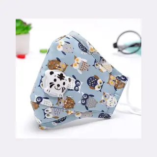 Wiseq Mondkapjes Kind - Mondmasker Kinderen - Wasbaar En Herbruikbaar 1 Stuks - Blauw