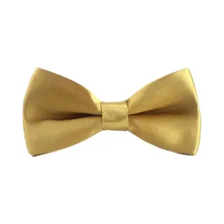 Fako Fashion - Kinder Vlinderstrik - Vlinderdas - Kinderstrik - Strik - Effen - 10cm - Goudkleurig