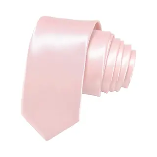 Fako Fashion - Skinny Stropdas - Smal - 5cm - Smalle Das - Effen - 145cm - Pastel Roze