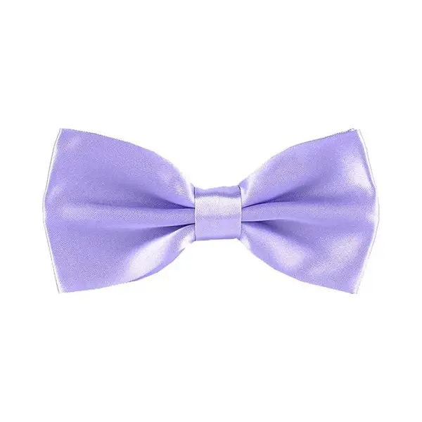 Fako Fashion - Vlinderstrik - Vlinderdas - Strik - Satijn - Voorgestrikt - 12.5cm - Lila Paars thumbnail