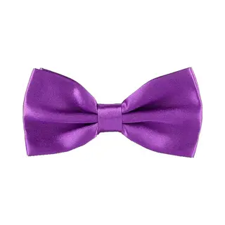 Fako Fashion® - Vlinderstrik - Vlinderdas - Satijn - 12.5cm - Paars