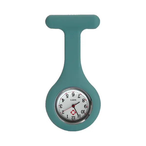 Fako® - Verpleegstershorloge - Zusterhorloge - Siliconen Uni - Azuurblauw thumbnail