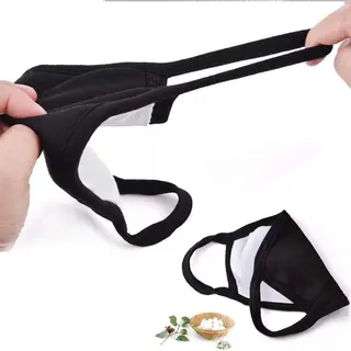 Katoenen Fun Gezichtsmasker Met Oorlussen – 3d Horrror Teeth