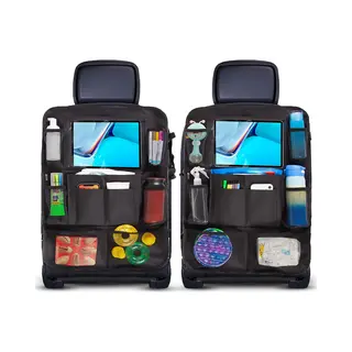 ForDig Autostoel Organizer (2 Stuks) - Tablet Houder Auto - Autostoel Organizer Voor Kinderen - Universeel - Zwart
