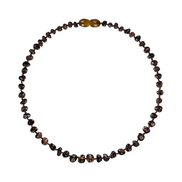 ForDig Wild Sun Barnsteen Ketting Volwassene - Amber Ketting - Baltische Barnsteen – 45 Cm – Dark Green thumbnail