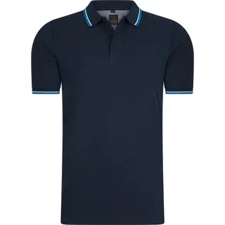 Mario Russo Polo Shirt Edward - Polo Shirt Heren - Poloshirts Heren - Katoen - Navy