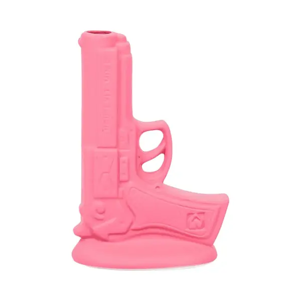 Housevitamin Vaas - Pistool Neon Roze Keramiek 15x9x23cm thumbnail